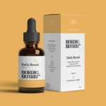 Botella y caja de aceite CBD Daily Boost
